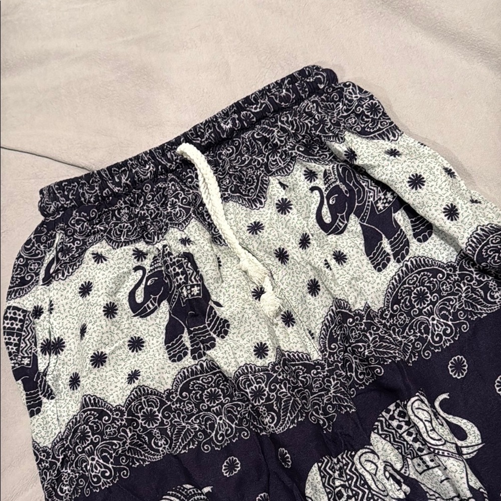 2/$20 Elephant Print Boho Pants